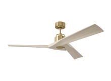 Visual Comfort & Co. Fan Collection 3ALMSM52BBSWWO - Alma Smart 52 Ceiling Fan in Burnished Brass with Washed White Oak Blades