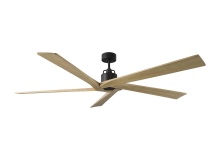 Visual Comfort & Co. Fan Collection 5ASPR70MBKNH - Aspen 70 Ceiling Fan in Midnight Black with Natural Honey Blades