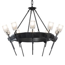 Hubbardton Forge 101525-SKT-10-YC0369 - Echo 10-Light Circular Chandelier
