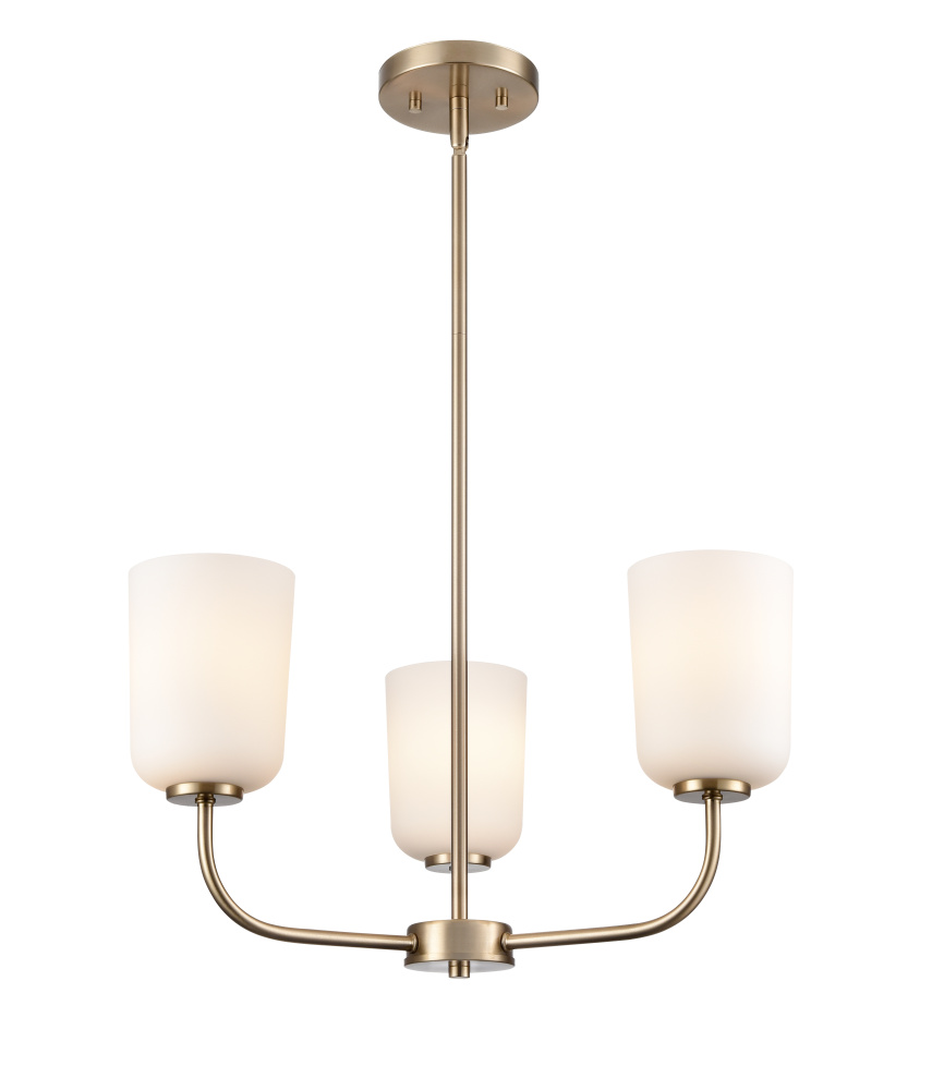 Laphia 21" Wide 3-Light Chandelier - Modern Gold