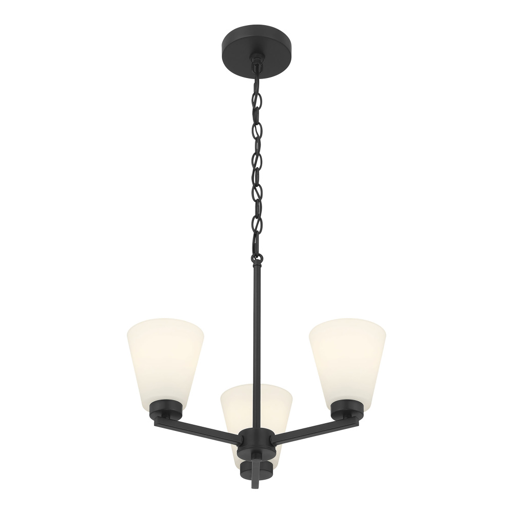 Strayhan 18" Wide 3-Light Chandelier