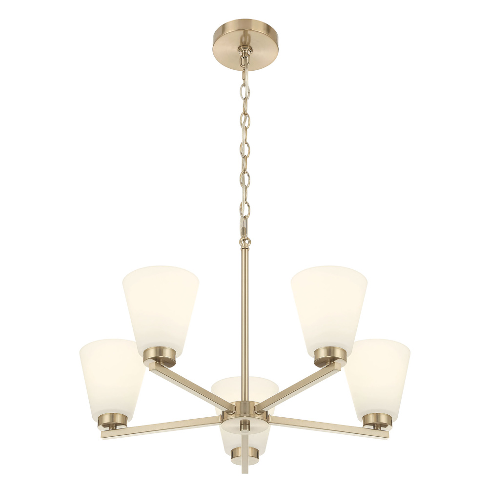 Strayhan 24" Wide 5-Light Chandelier