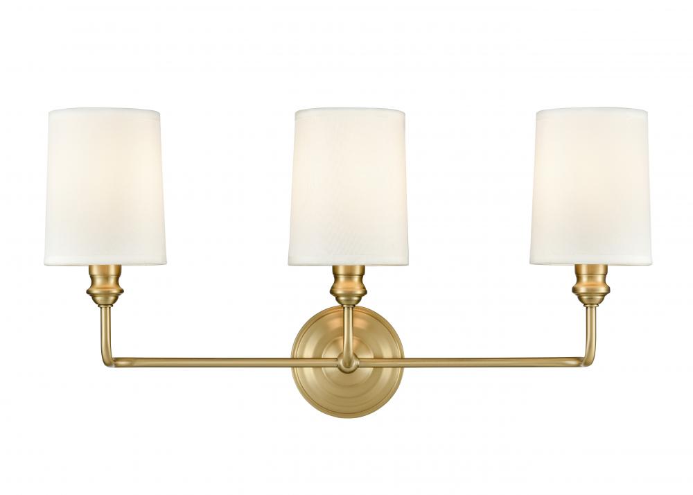 Leena 3-Light Vanity Vintage Brass