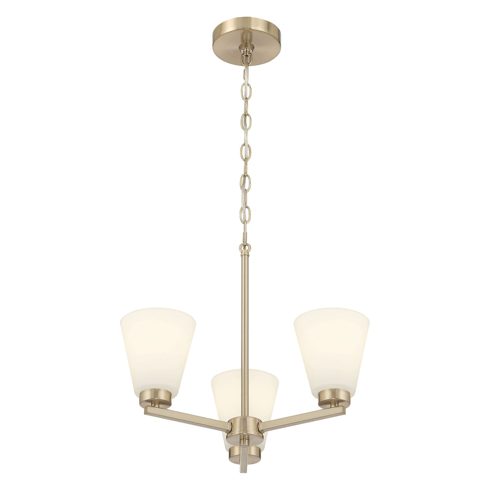 Strayhan 18" Wide 3-Light Chandelier