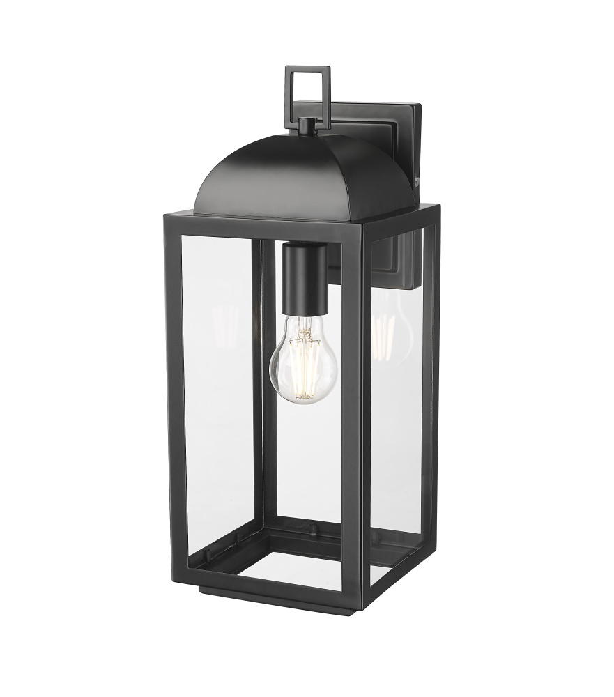 Beaufort 17.75" High 1-Light Outdoor Wall Sconce - Powder Coated Black