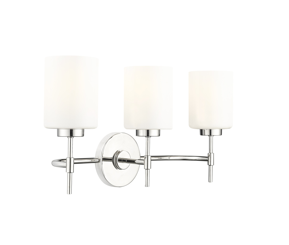 Keylee 22" Wide 3-Light Vanity - Polished Nickel