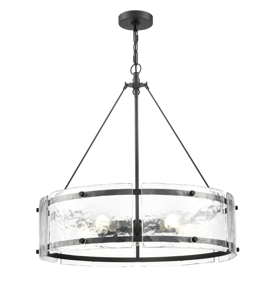 Bennetti 24.75" Wide 5-Light Chandelier - Matte Black