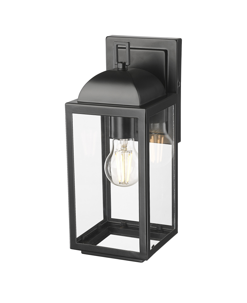 Beaufort 12.75" High 1-Light Outdoor Wall Sconce - Powder Coated Black