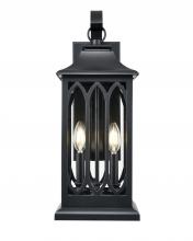 Millennium 88102-PBK - Mallorey 2-Light Outdoor Wall Sconce Powder Coated Black