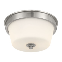 Millennium 64102WG-BN - Strayhan 13" Wide 2-Light Flush Mount