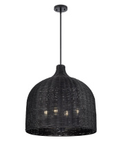 Millennium 9027-MB - Elise 24.25" Wide 4-Light Pendant - Matte Black