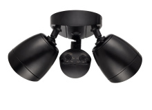 Millennium M-18002-PBK - 10.5" High 2-Light LED Outdoor Security Flood Light - Powder Coated Matte Black