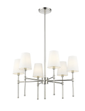 Millennium 16106-PN - Adorra 25.75" Wide 6-Light Chandelier - Polished Nickel