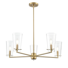 Millennium 217005-VB - Maccan 31" Wide 5-Light Chandelier - Vintage Brass