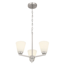 Millennium 64103WG-BN - Strayhan 18" Wide 3-Light Chandelier