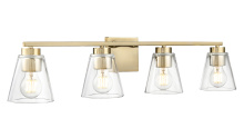 Millennium 64004-MG - Strayhan 31" 4-Light Vanity - Modern Gold