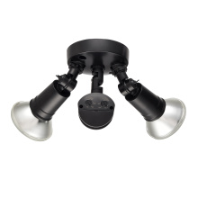 Millennium M-16002-PBK - 4.75" High 2-Light Outdoor Security Flood Light - Powder Coated Black