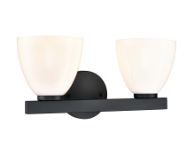 Millennium 49002-MB - Apria 15.75" Wide 2-Light Vanity - Matte Black