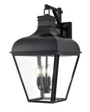 Millennium 43104-MB - Edenton 24.5" High 4-Light Outdoor Wall Sconce - Matte Black