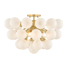 Mitzi by Hudson Valley Lighting H1087603-AGB - Antoneta Semi Flush