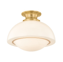 Mitzi by Hudson Valley Lighting H1090601L-AGB - Celine Semi Flush