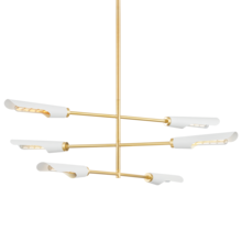 Mitzi by Hudson Valley Lighting H828806-AGB/SWH - Harperrose Chandelier