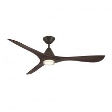 Modern Forms US - Fans Only FR-D2504-60L-BZ/DW - Carve 60 Downrod Ceiling Fan