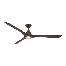 Modern Forms US - Fans Only FR-D2504-72L-BZ/DW - Carve 72 Downrod Ceiling Fan