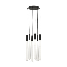 Visual Comfort & Co. Modern Collection 700TRSPPYLC6RB-LED930 - Pylon Crystal 6 Light Chandelier
