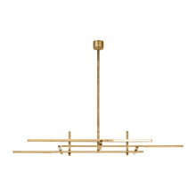 Visual Comfort & Co. Modern Collection SLLS56227CCHAB - Cityscape Stacked X-Large Linear Chandelier