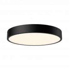 Alora Lighting FM554015MB-5CCT - Adelaide 15-in Matte Black LED Flush Mount