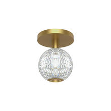 Alora Lighting FM321201NB - Marni 5-in Natural Brass Dimmable LED Flush Mount