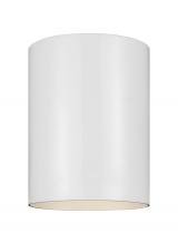 Visual Comfort & Co. Studio Collection 7813897S-15 - Outdoor Cylinders transitional 1-light integrated LED outdoor exterior small integrated LED ceiling