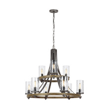 Visual Comfort & Co. Studio Collection F3135/9DWK/SGM - Two-Tier Chandelier