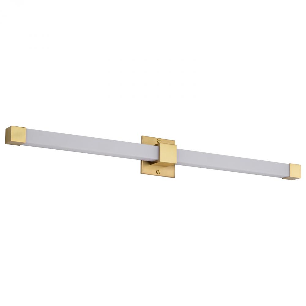 Brightwyn; 35 Inch LED Vanity; Brushed Brass Finish