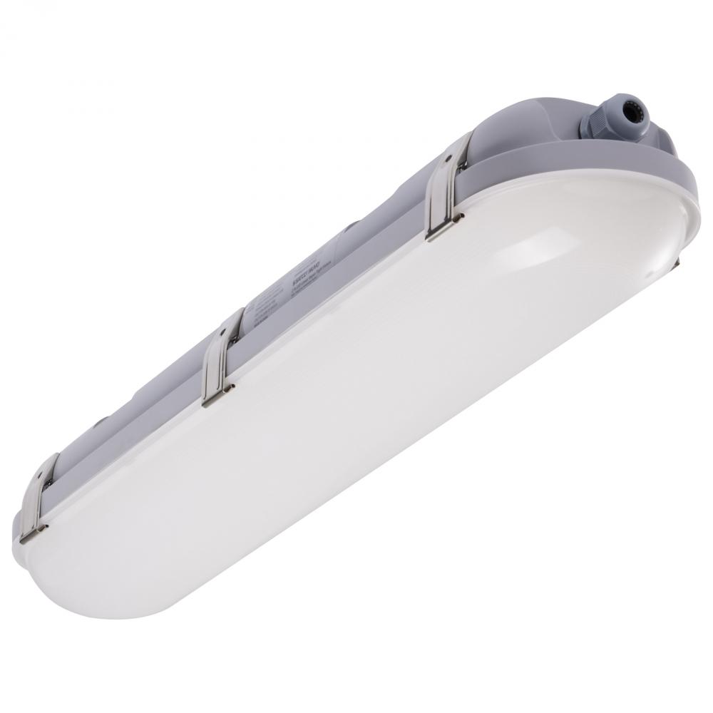 20 Watt LED 2 Foot Linear Vapor Proof Fixture; 3K/4K/5K CCT Selectable; 120-347 Volt