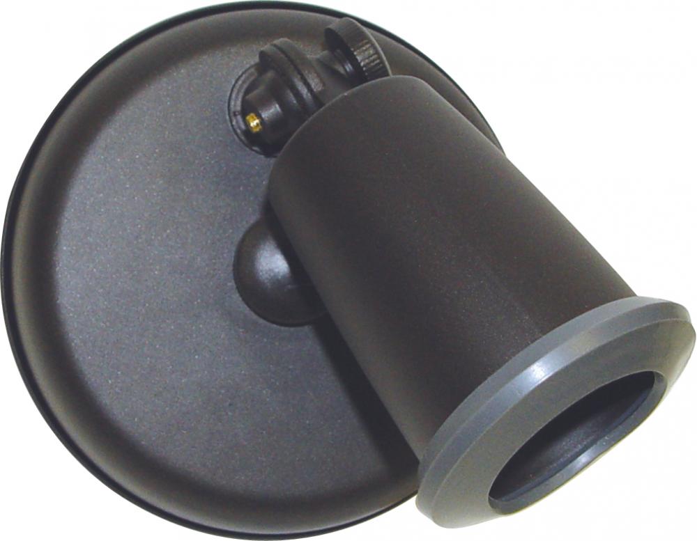 1 Light - 5" Flood Light - PAR38 Holder w/ Adjustable Swivel - Bronze