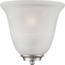 Nuvo 60/5376 - Empire - 1 Light Wall Sconce Alabaster Glass - Brushed Nickel Finish
