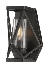 Nuvo 60/7301 - Zemi - 1 Light Sconce with Clear Glass - Black Finish