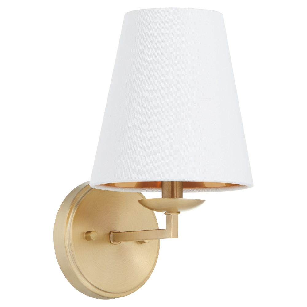 KARNES 1 LIGHT WALL MOUNT - AGED BRASS