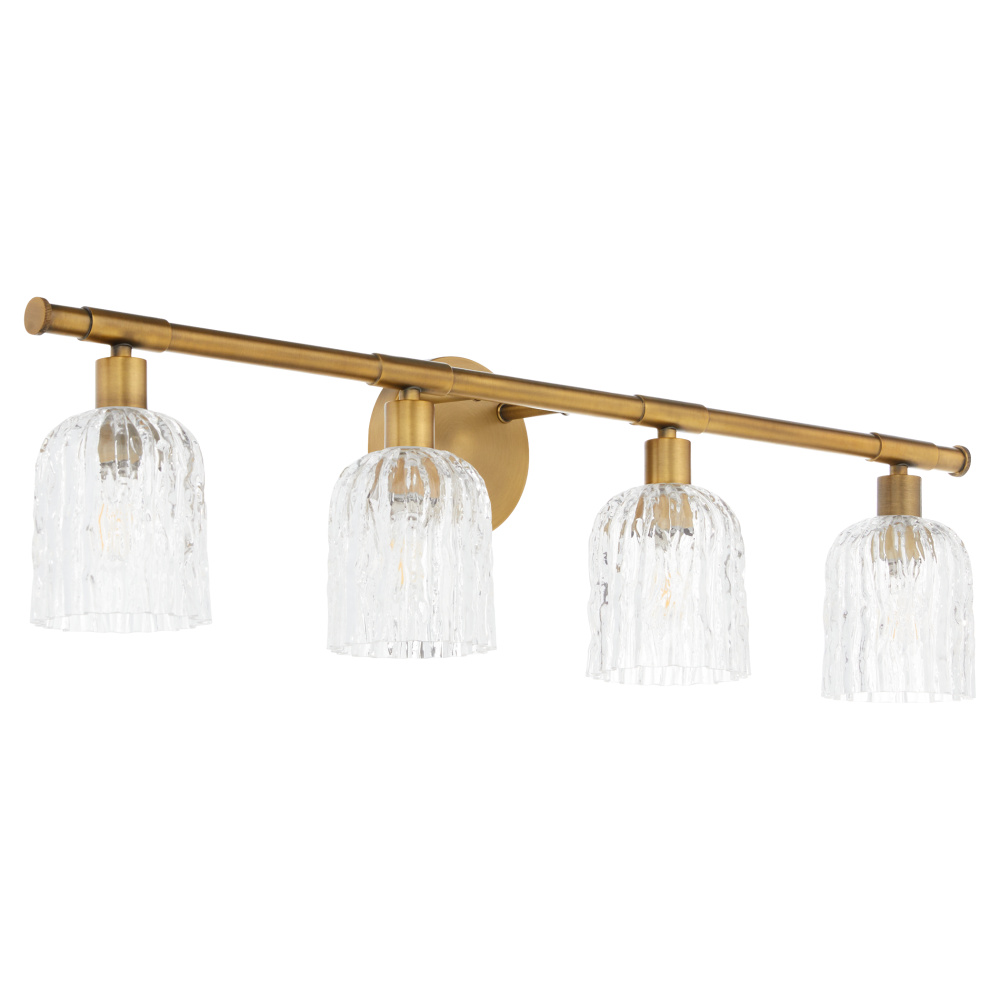 MERIAM 4 LIGHT VANITY - BRUSHED BRASS