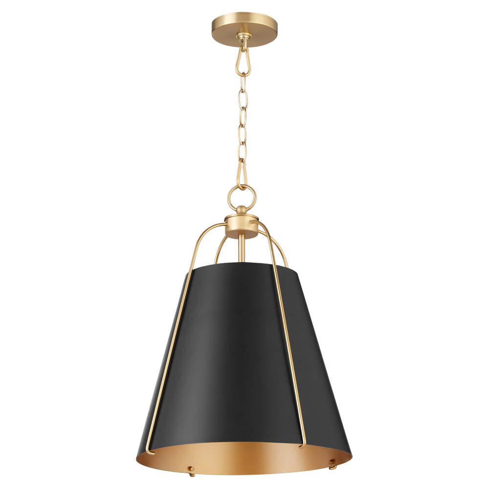 ELLEN 15" 1LT PENDANT - MB/AGB