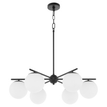 Quorum 639-6-59 - JASPER 6 LIGHT CHANDELIER - MATTE BLACK