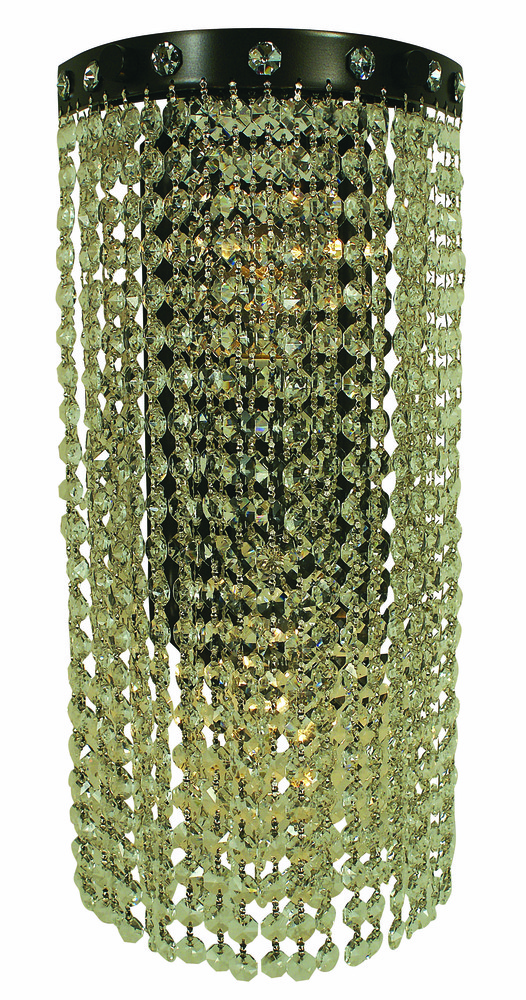 2-Light Brushed Nickel Princessa Sconce