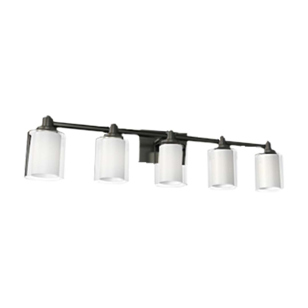 Sonora 5-Light Vanity - MB Clear & White Glass