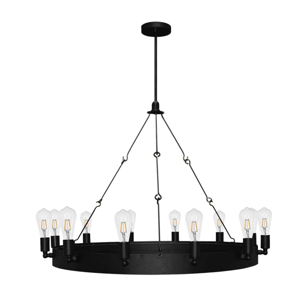 Justin 12-Light Ring Chandelier - MB