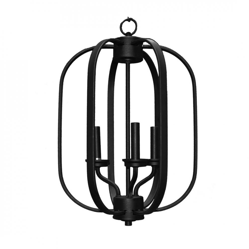 Victoria Series 3-Light Small Entry Cage - MB