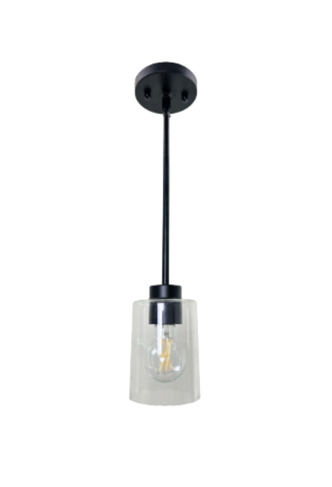 Mincio 1-Light Clear Glass Mini Pendant - MB