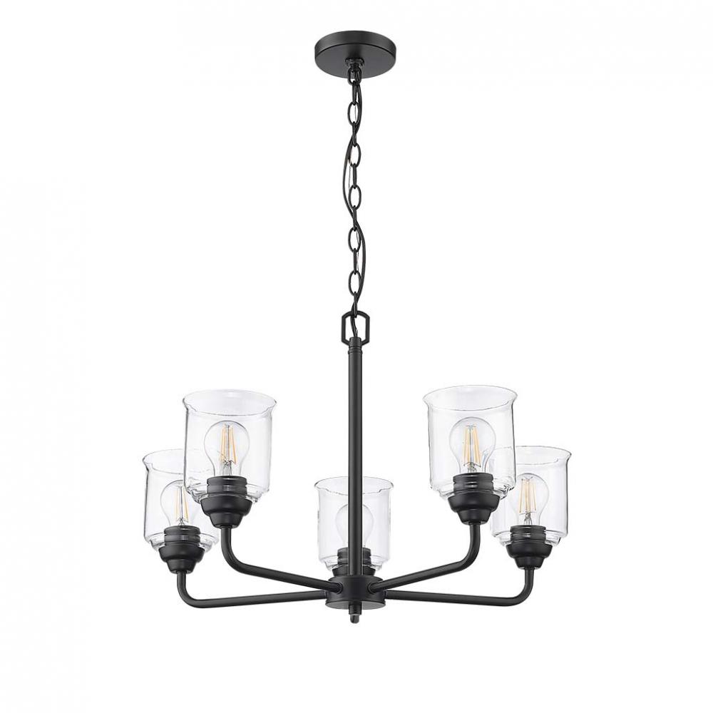 Acheron 5-Light Clear Glass Chandelier - MB