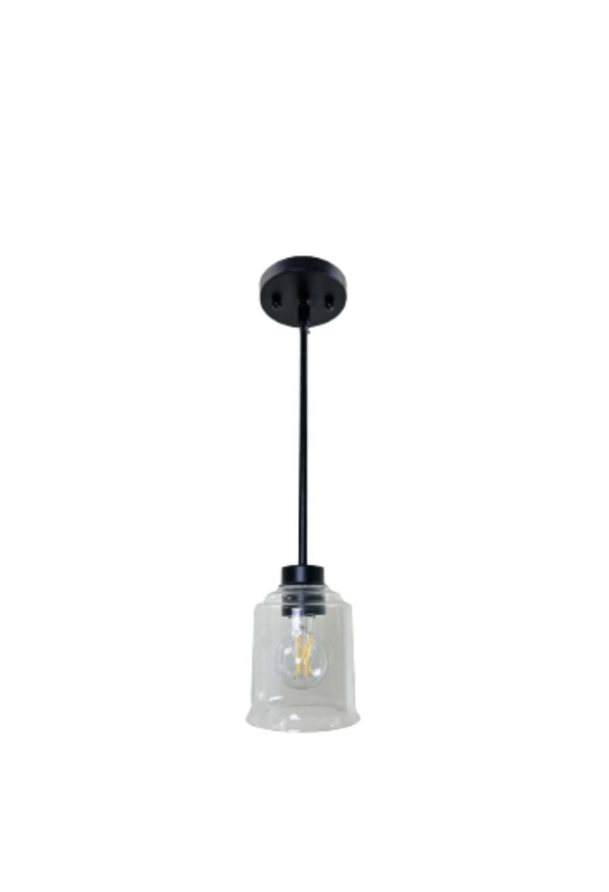 Acheron 1-Light Clear Glass Mini Pendant - MB